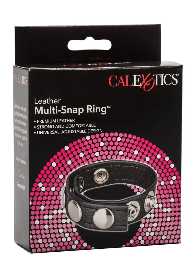 Rings Male Sex Toys Leather MultiSnap Cock Ring Rings Male Sex Toys Leather MultiSnap Cock Ring