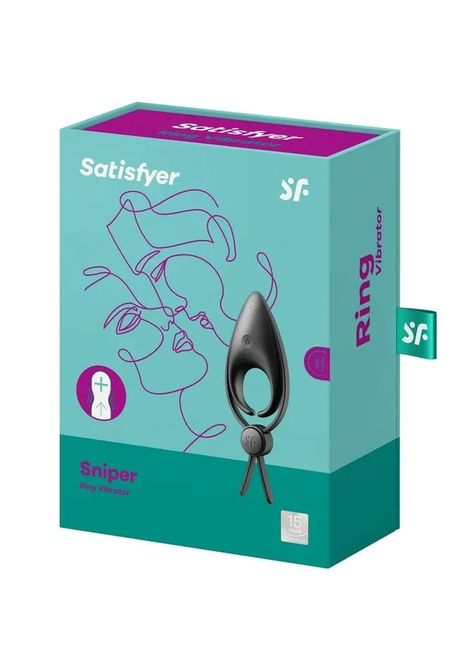 Satisfyer Male Sex Toys Satisfyer Men Sniper Rechargeable Silicone Vibrating Cock Ring