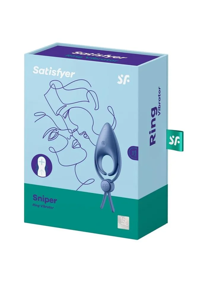 Satisfyer Male Sex Toys Satisfyer Men Sniper Rechargeable Silicone Vibrating Cock Ring