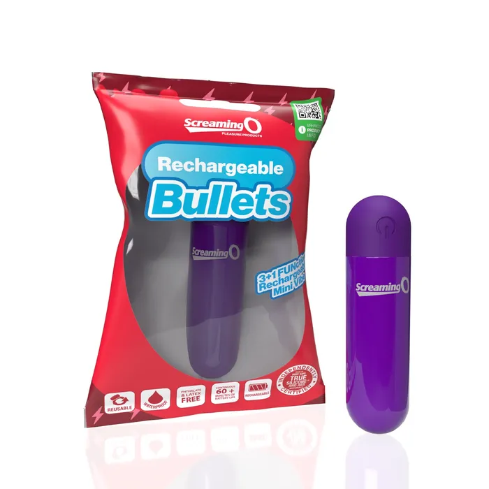 Screamingo Vibrators Rechargeable Bullet Purple