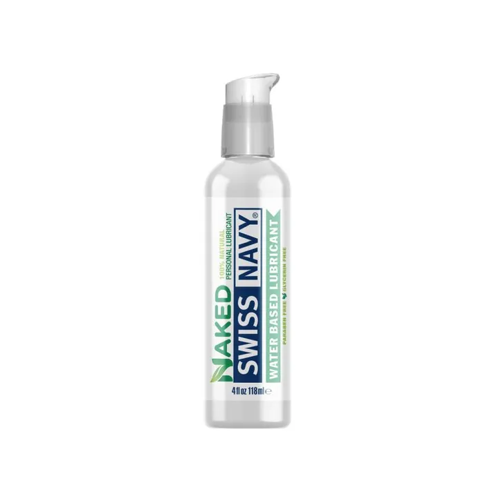 Sexual Health Wellbeing Swiss Navy Swiss Navy Naked All Natural Water Based Lubricant 4oz118ml