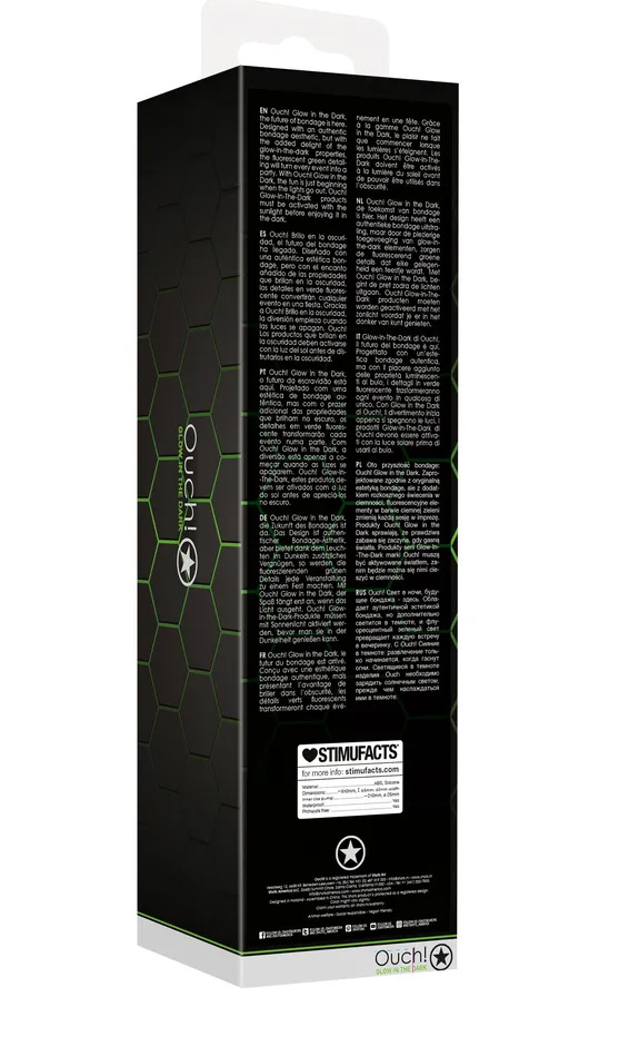 Shots Ouch Classic Penis Pump Glow in the Dark Male Sex Toys