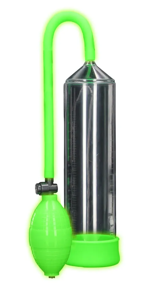 Shots Ouch Classic Penis Pump Glow in the Dark Male Sex Toys Shots Ouch Classic Penis Pump Glow in the Dark Male Sex Toys