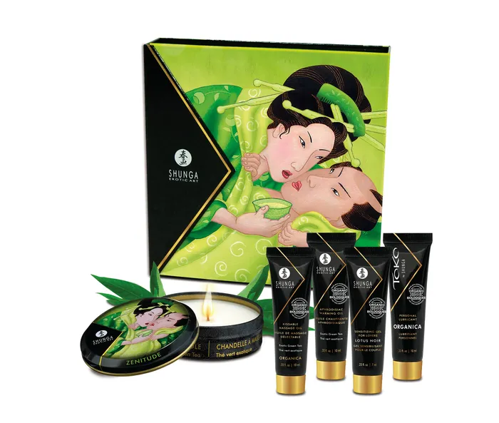 Shunga Anal Geishas Secrets Gift Set Organica Exotic Green Tea