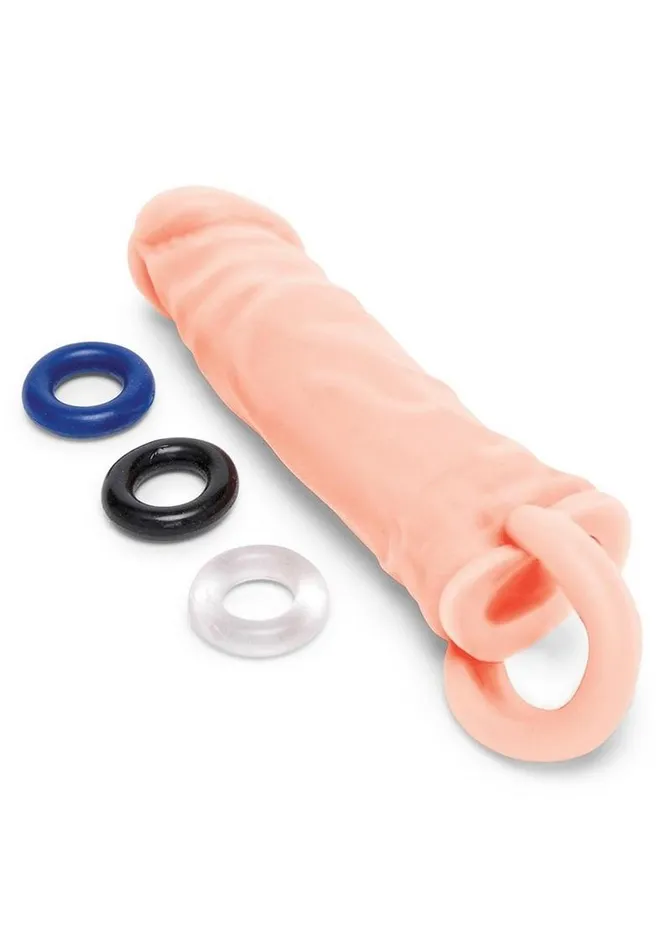 Size Up Male Sex Toys Size Up Silicone Realistic Penis Extender with Ball Loop