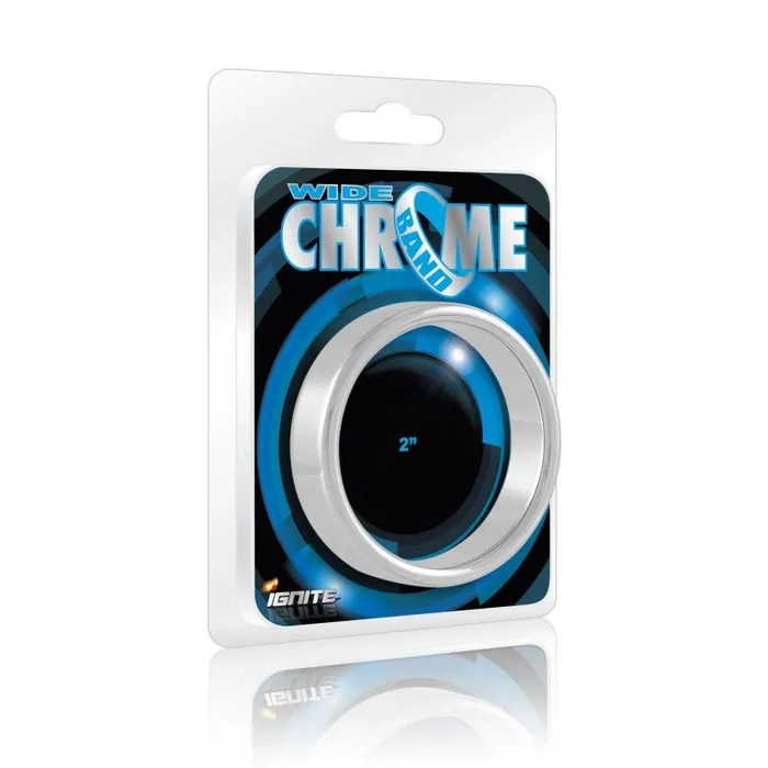 The Toolshed AU Male Sex Toys Wide Band Chrome Cock Ring 51mm