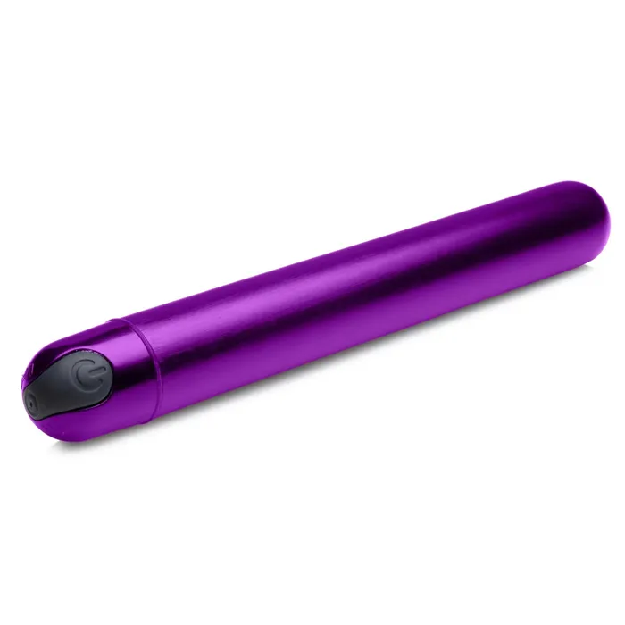 Vibrators 10x Slim Metallic Bullet Purple XR Brands Bang