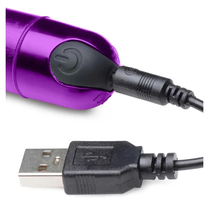 Vibrators 10x Slim Metallic Bullet Purple XR Brands Bang Vibrators 10x Slim Metallic Bullet Purple XR Brands Bang
