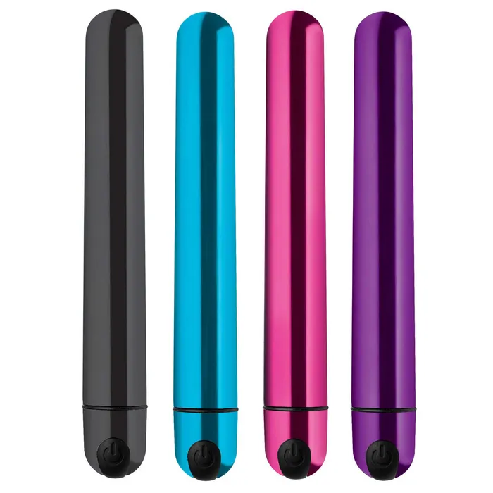 Vibrators 10x Slim Metallic Bullet Purple XR Brands Bang Vibrators 10x Slim Metallic Bullet Purple XR Brands Bang