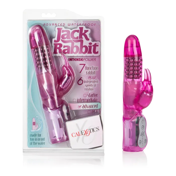 Vibrators CalExotics Advanced Waterproof Jack Rabbit 5 Rows of Beads Pink