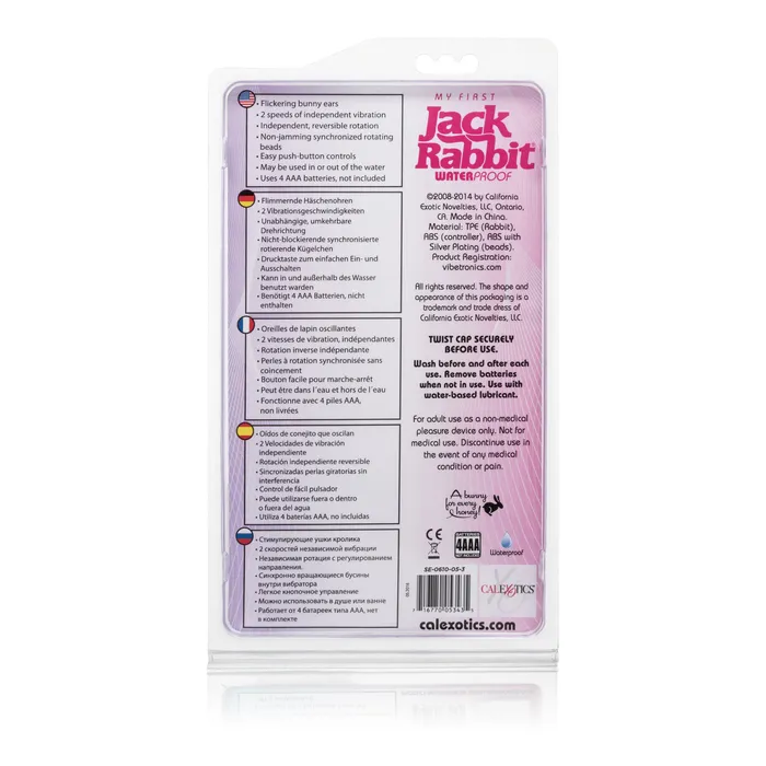 Vibrators CalExotics Advanced Waterproof Jack Rabbit 5 Rows of Beads Pink Vibrators CalExotics Advanced Waterproof Jack Rabbit 5 Rows of Beads Pink