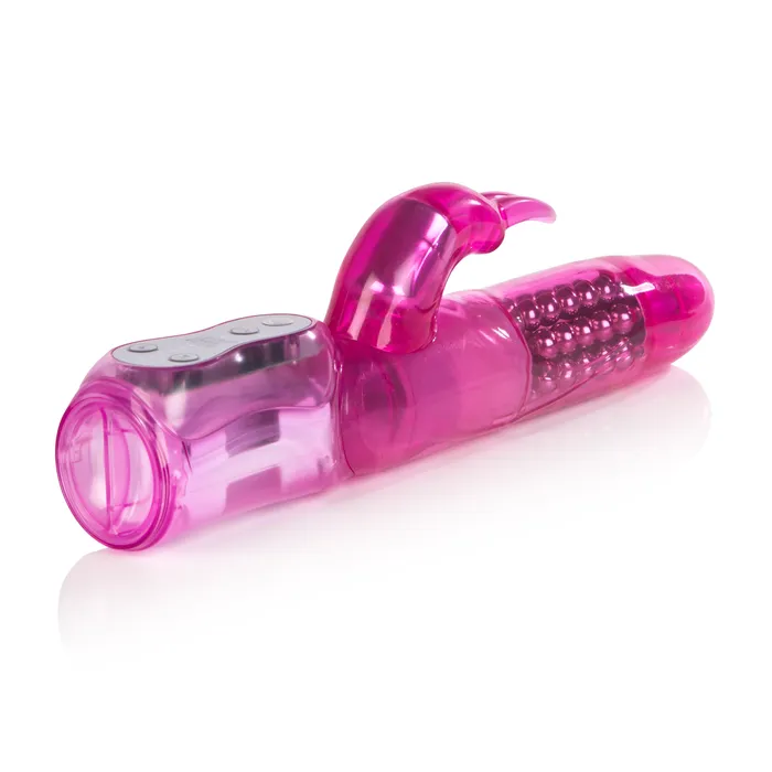 Vibrators CalExotics Advanced Waterproof Jack Rabbit 5 Rows of Beads Pink Vibrators CalExotics Advanced Waterproof Jack Rabbit 5 Rows of Beads Pink