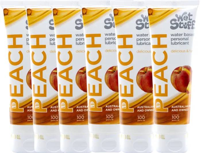 Vibrators Gel Works Wet Stuff Peach