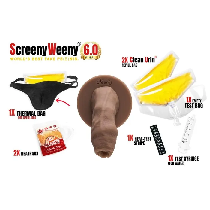 Vibrators Screeny Weeny 60 Uncut Latino Brown ScreenyWeeny