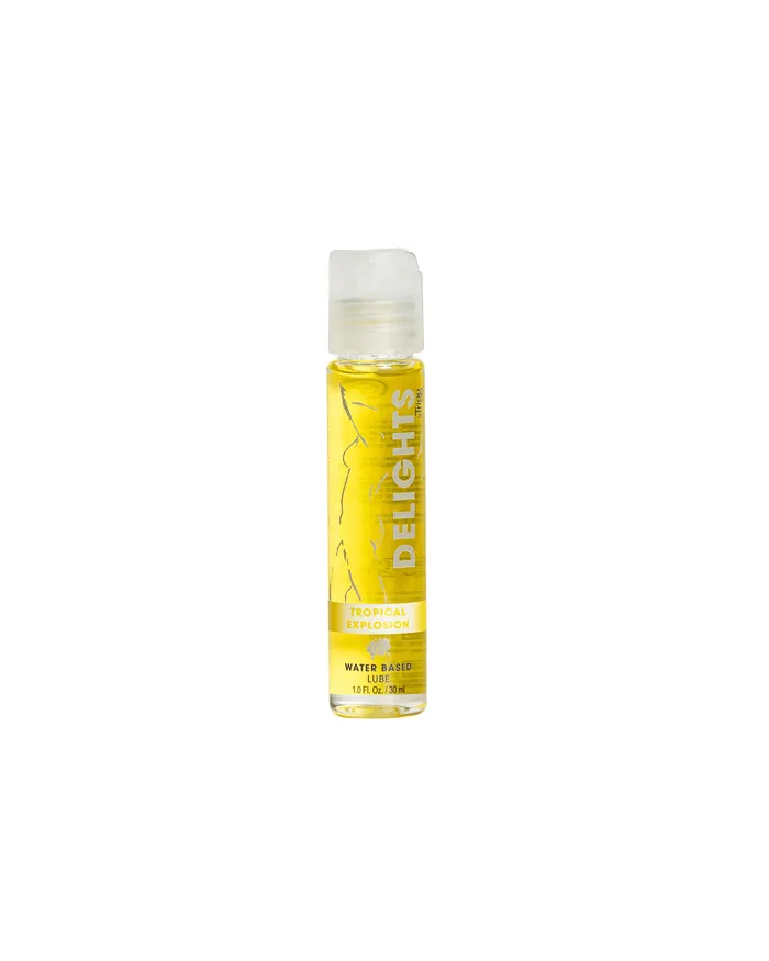 Vibrators Wet Delights Water Based Tropical Explosion Flavored Lube 1 Oz