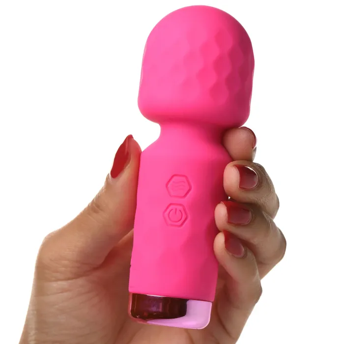 Vibrators XR Brands Bang 10x Mini Silicone Wand Pink Vibrators XR Brands Bang 10x Mini Silicone Wand Pink