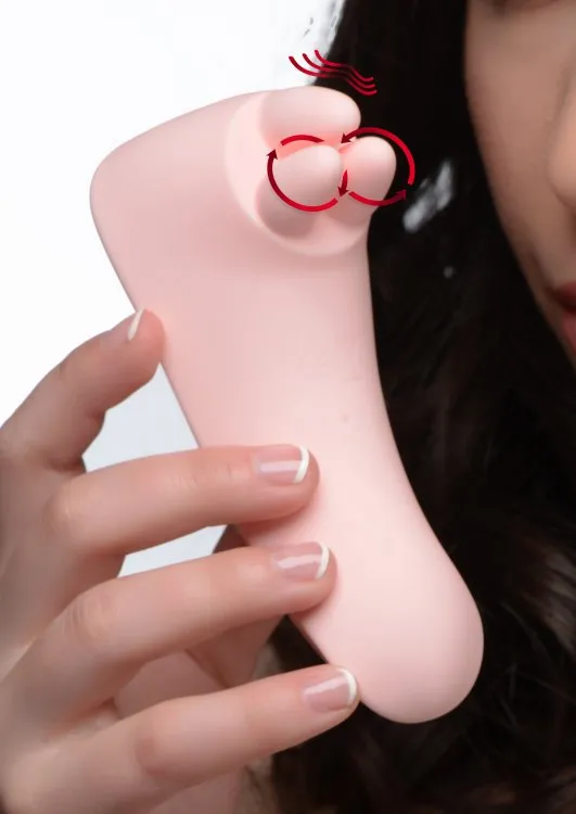 Vibrators XR Brands inmi Vibrassage Fondle Vibrating Clit Massager Pink