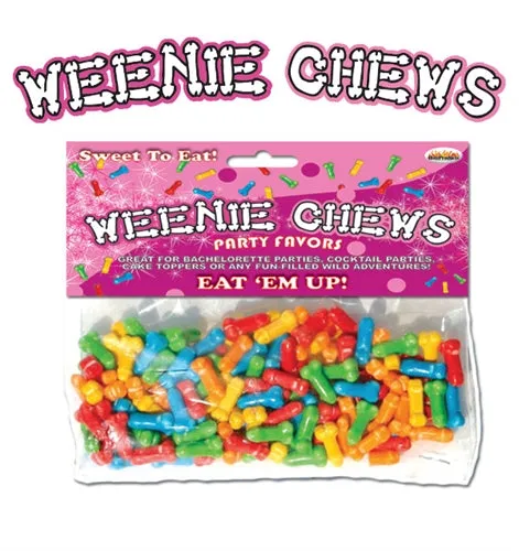Weenie Chews Multi Flavor Assorted Penis Shaped Candy 125 Piece Bag Hott Products Male Sex Toys Weenie Chews Multi Flavor Assorted Penis Shaped Candy 125 Piece Bag Hott Products Male Sex Toys