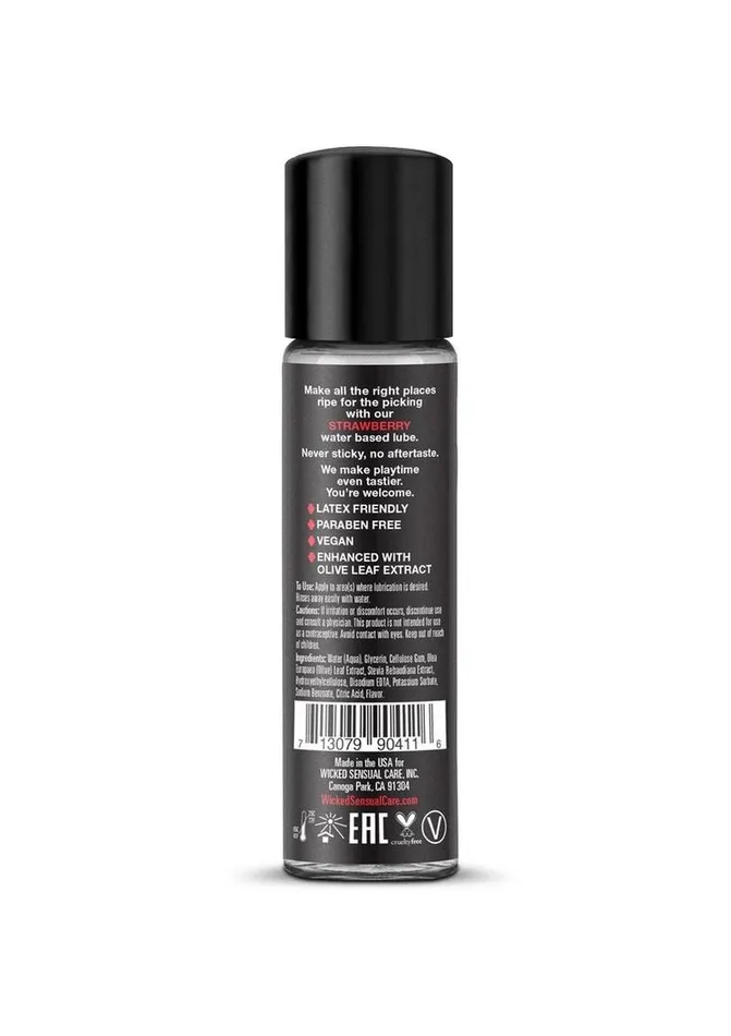 Wicked Aqua Wicked Aqua Water Based Flavored Lubricant Strawberry Lubricants