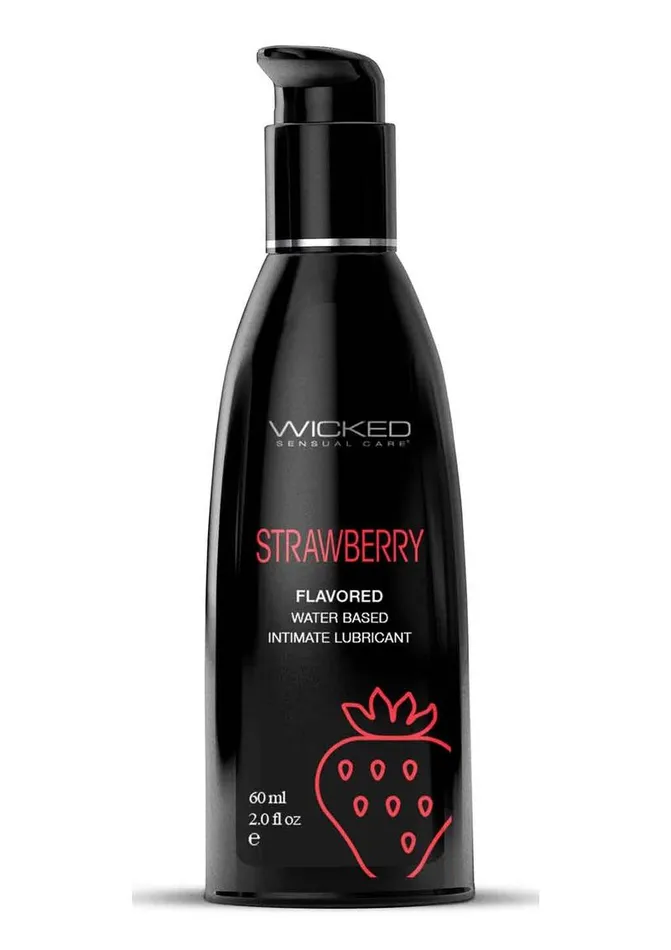 Wicked Aqua Wicked Aqua Water Based Flavored Lubricant Strawberry Lubricants