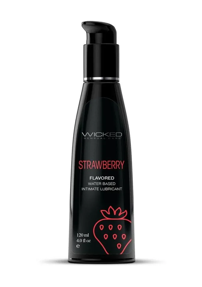 Wicked Aqua Wicked Aqua Water Based Flavored Lubricant Strawberry Lubricants