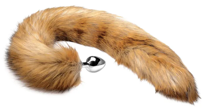 XR Brands Tailz Extra Long Mink Tail Metal Anal Plug Male Sex Toys XR Brands Tailz Extra Long Mink Tail Metal Anal Plug Male Sex Toys