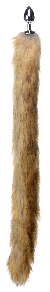 XR Brands Tailz Extra Long Mink Tail Metal Anal Plug Male Sex Toys XR Brands Tailz Extra Long Mink Tail Metal Anal Plug Male Sex Toys